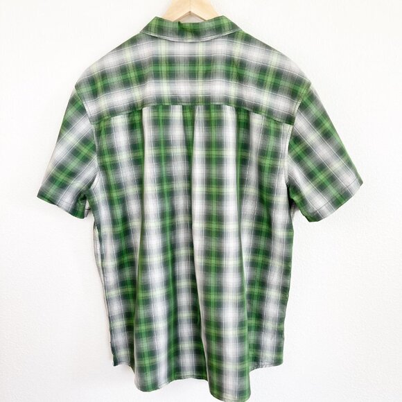 Prana Plaid Short Sleeve Button Down Shirt - Picture 5 of 12